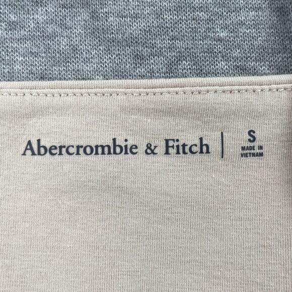 Abercrombie & Fitch Bodysuit Top Sz S Beige Tan Halter Multiway Cotton Seamless - Picture 3 of 9